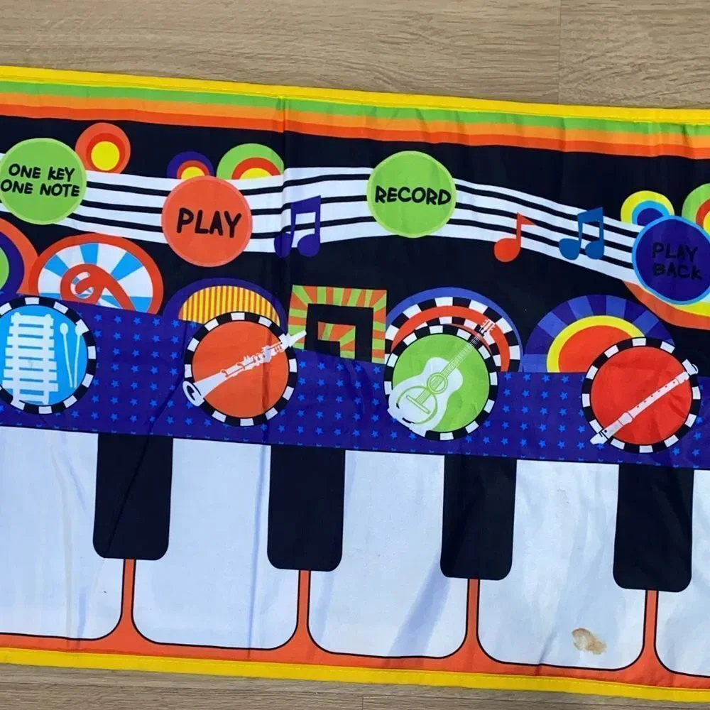 Musical Play Mat for Kids - (Musical Instruments)Colorful Piano Design